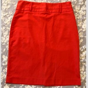 Red Pencil Skirt || Rafaella